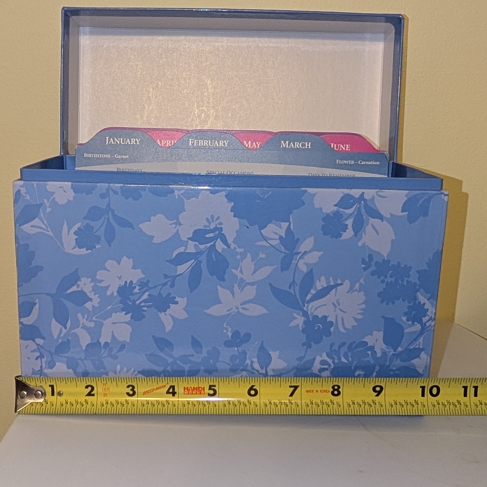 Hallmark Blue Floral Greeting Card Box
